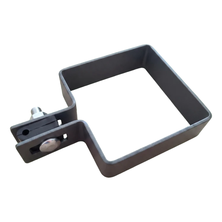 Collier d'extrémité pour clôture 80×80 mm graphite RAL 7016 – kit de montage complet 001-619 (3)