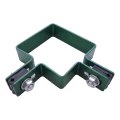 Collier de clôture d'angle 80×80 mm vert RAL 6005 – kit de montage complet 001-610 (3)