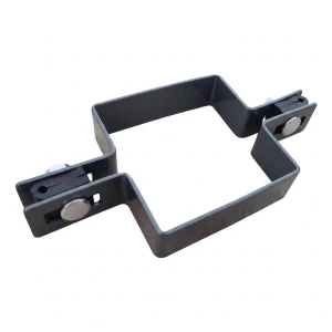 Tussenbeugel voor paneelomheining 80×80 mm grafiet RAL 7016 – complete set