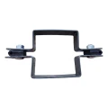 Tussenbeugel voor paneelomheining 80×80 mm grafiet RAL 7016 – complete set 001-611 (3)