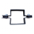 Collier de clôture panneau intermédiaire 80×80 mm graphite RAL 7016 – kit complet 001-611 (3)