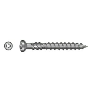Vis de terrasse en acier inoxydable C1 (AISI 410) TX25 5,0×40 mm – carton de 100 pcs