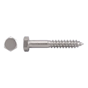 Vis à bois à tête hexagonale DIN 571 A2 5×30 mm – carton de 200 pcs