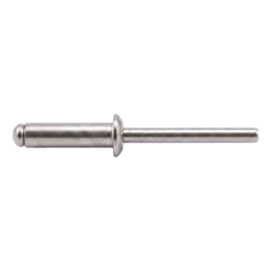 Rivet aveugle ouvert A2/A2 à tête plate 5,0×10 mm ISO 15983 – carton de 500 pcs