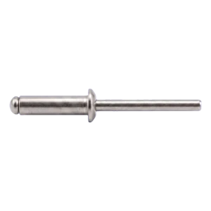 Rivet aveugle ouvert A2/A2 à tête plate 4,0×18 mm ISO 15983 – carton de 500 pcs