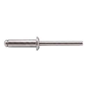 Rivet aveugle ouvert A4/A4 à tête plate 4,0×12 mm ISO 15983 – carton de 500 pcs