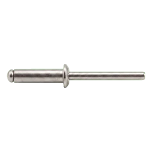 Rivet aveugle ouvert A2/A2 à tête plate 5,0×16 mm ISO 15983 – carton de 500 pcs