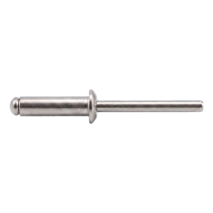 Rivet aveugle ouvert A4/A4 à tête plate 4,0×16 mm ISO 15983 – carton de 500 pcs