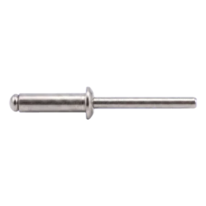 Rivet aveugle ouvert A2/A2 à tête plate 3,0×12 mm ISO 15983 – carton de 500 pcs