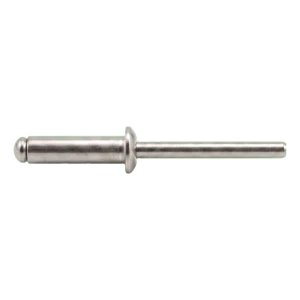 Rivet aveugle ouvert A4/A4 à tête plate 5,0×10 mm ISO 15983 – carton de 500 pcs
