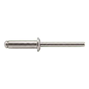 Rivet aveugle ouvert A2/A2 à tête plate 3,0×8 mm ISO 15983 – carton de 500 pcs