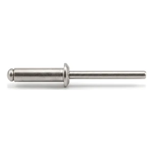 Rivet aveugle ouvert A2/A2 à tête plate 3,0×6 mm ISO 15983 – carton de 500 pcs