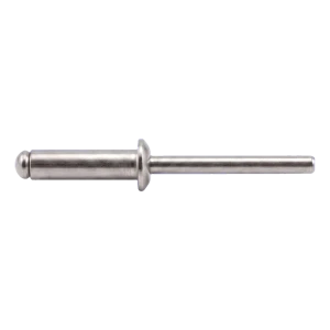 Rivet aveugle ouvert A2/A2 à tête plate 5,0×20 mm ISO 15983 – carton de 250 pcs