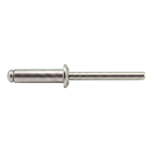 Rivet aveugle ouvert A2/A2 à tête plate 6,0×16 mm – ISO 15983 – carton de 250 pcs