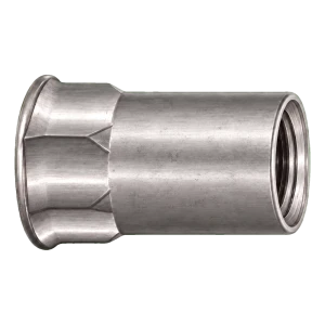 Écrou à river conique M6x16 mm A2 – fût semi-hexagonal, carton de 250 pcs