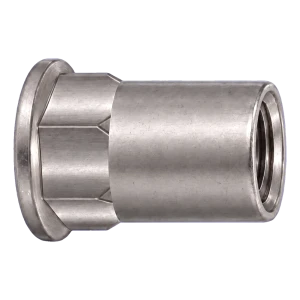Écrou à river en acier A2 à tête plate M4×11,5 mm – carton de 250 pcs