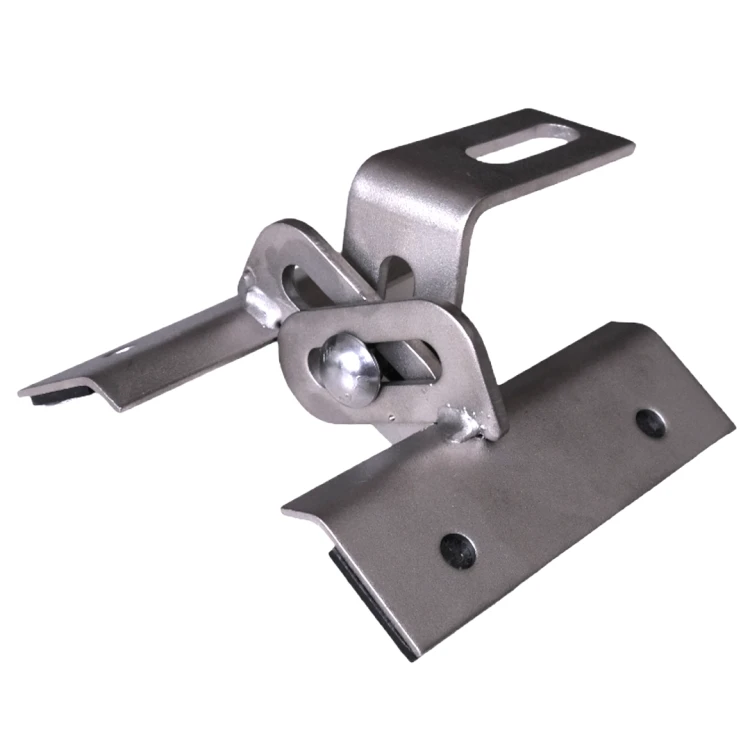 Trapeziumvormige plaatstalen beugel verstelbaar 10cm roestvrij staal 1.4016 PV-08-32 (1)