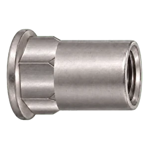 Écrou à river en acier A2 à tête plate M6x15,5 mm – carton de 250 pcs