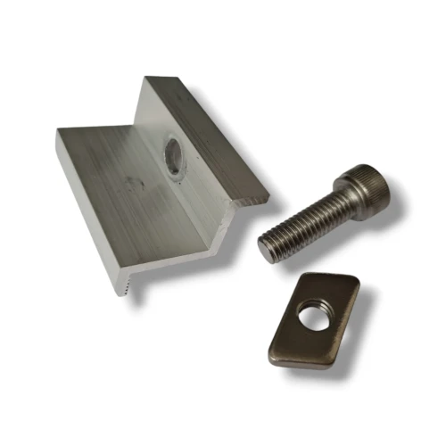 Eindklem 30mm met schroef en inzetstuk PV-03-22 (1)