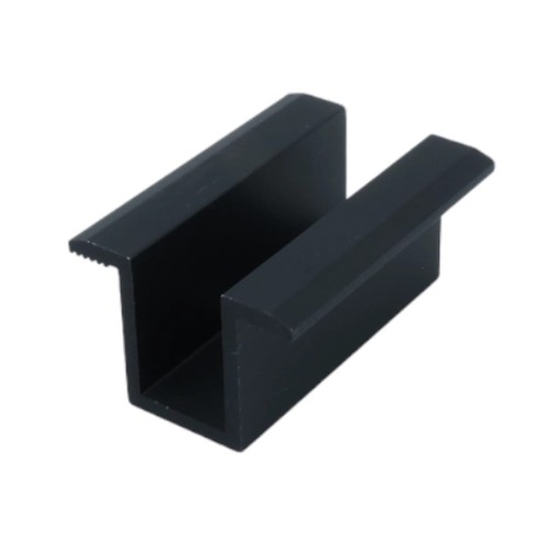Middenklem H25 L50 met aardingspen Geanodiseerd PV-04-10