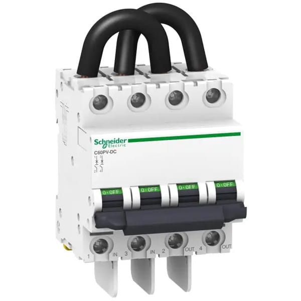 PV DC overstroomschakelaar B 16A 2P 800V C60PV-DC A9N61651 GPV-401-10