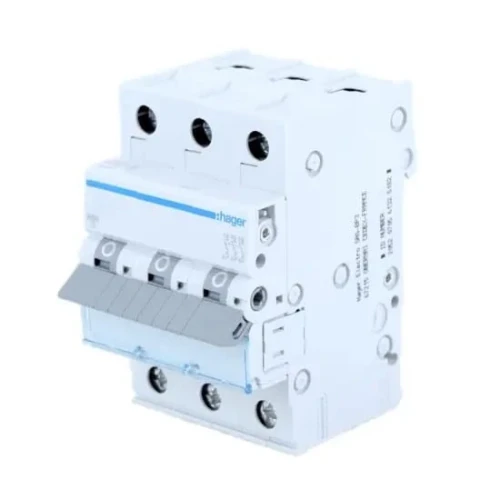 HAGER disjoncteur à maximum de courant B 16A 3P 6kA MBN316E GPV-401-21
