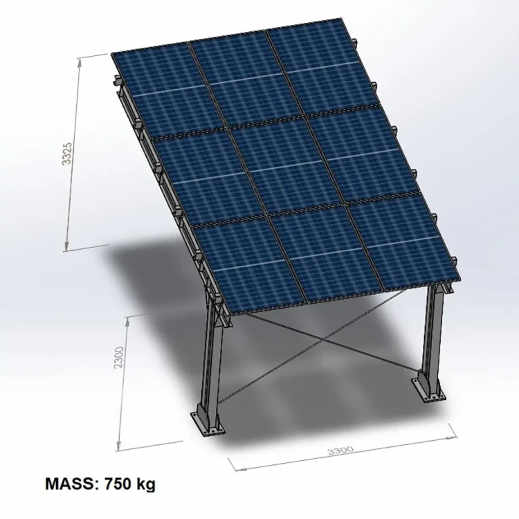 Carport Photovoltaïque pour 1 véhicule L 5,7m x 3,3m Abri Solaire GPV-101-06 (4)