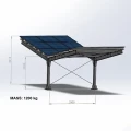 Carport Fotovoltaïsche schuur voor 2 Voertuigen T 11,4m x 3,3m Zonnecarport GPV-101-08 (3)