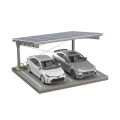 Carport Photovoltaïque pour 2 véhicules L 5,7m x 5,2m Abri Solaire GPV-101-14