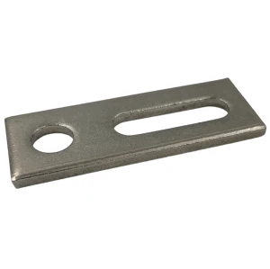 Adaptateur de montage M12 80x30x5 mm acier inoxydable 1.4301