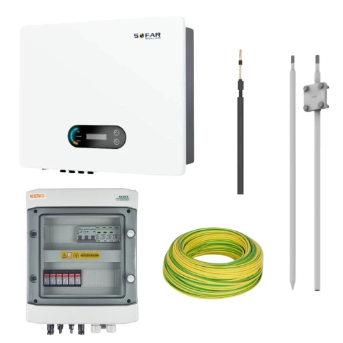 Kit électrique complet pour photovoltaïque avec onduleur 11KTLX-G3 3F 2MPPT Sofar GPV-405-03