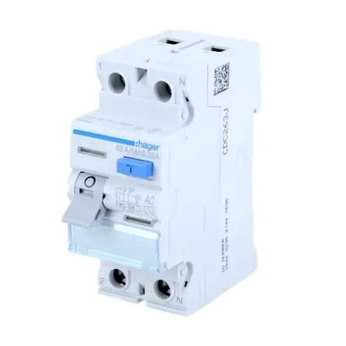 Hager Disjoncteur à courant résiduel 1P+N 25A 30mA AC type GPV-401-30