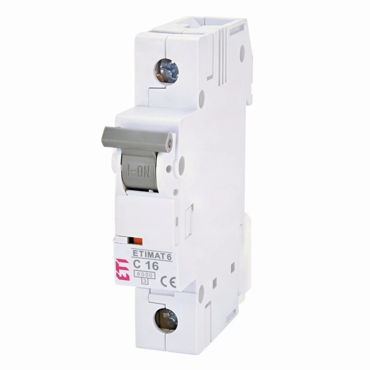 Overstroomschakelaar B 16A 1P 6kA ETIMAT6 002111516 ETI GPV-401-31