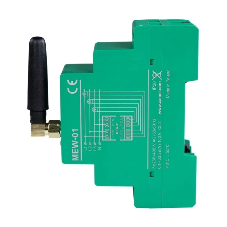 Zamel Moniteur d'électricité WI-FI 3F+N pour photovoltaïque GPV-401-40 (3)
