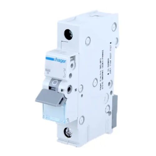 Hager Overstroomschakelaar B 10A 1P 6kA GPV-401-42