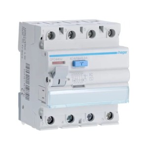 Disjoncteur différentiel Hager 3P+N 40A 300mA type AC