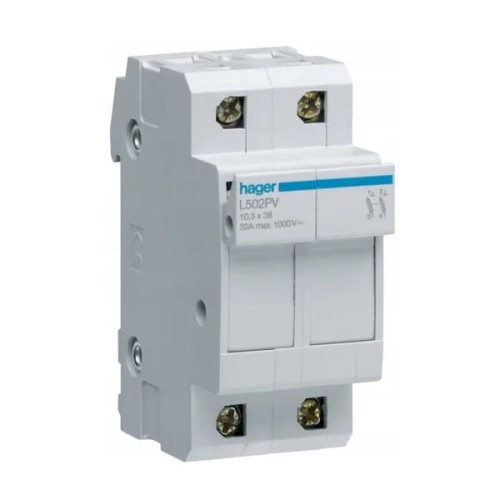 Hager Base de fusible PV 2P 32A 10x38 mm GPV-401-45