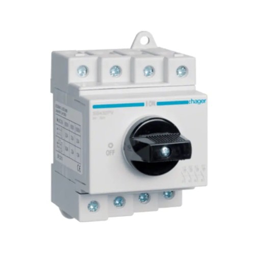 Hager Interrupteur-sectionneur DC triphasé 4P 32A 1000V GPV-401-48