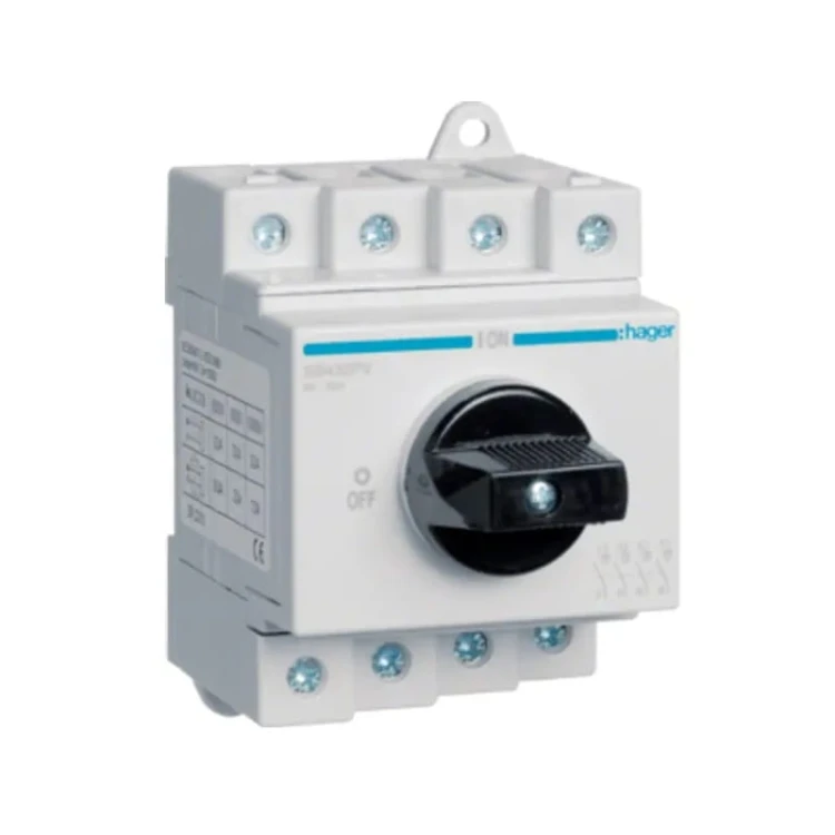 Hager Scheidingsschakelaar DC 3-fase 4P 32A 1000V GPV-401-48