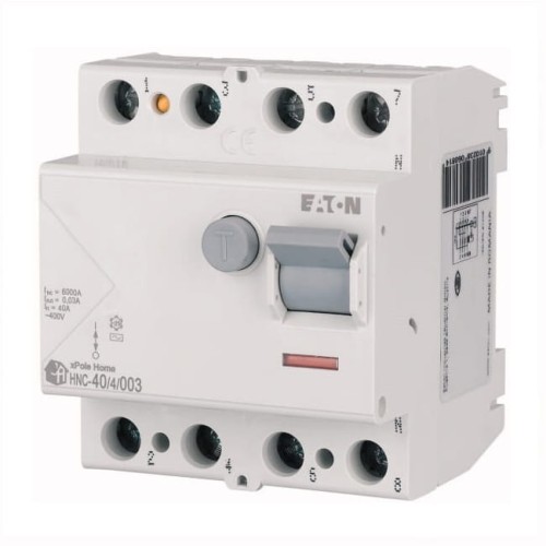 Eaton Disjoncteur à courant résiduel 4P 40A 6kA 30mA AC type GPV-401-62