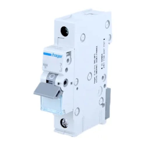 Hager Overstroomschakelaar B 6A 1P 6kA GPV-401-65