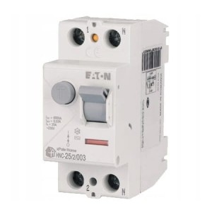 Eaton Disjoncteur à courant résiduel 2P 25A 6kA 30mA AC type