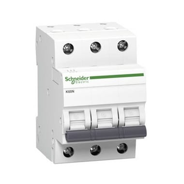 Schneider Electric Disjoncteur de surintensité B 16A 3P 6kA K60N-B16-3 Acti9 GPV-401-74