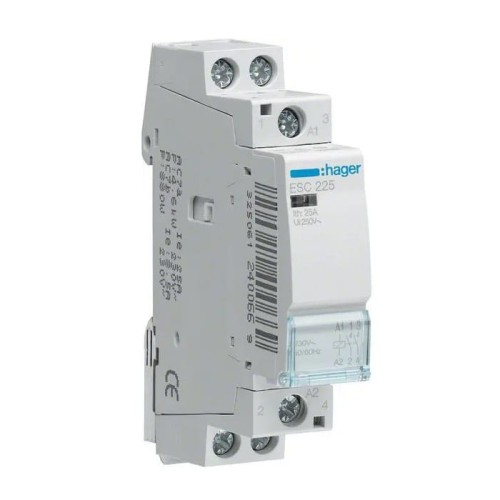 Hager Modulaire schakelaar 230V AC 2NO 25A GPV-401-81