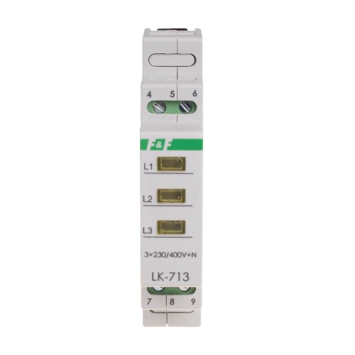 F&F Filipowski Controlelampje 3×230 V+N 3xLED 3 kleuren GPV-401-82