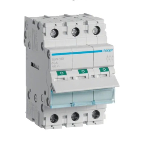 Hager Interrupteur-sectionneur triphasé 3P 100A 400V AC GPV-401-85