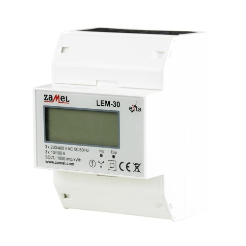 Zamel Compteur d'électricité triphasé 100A LCD GPV-401-109 (2)