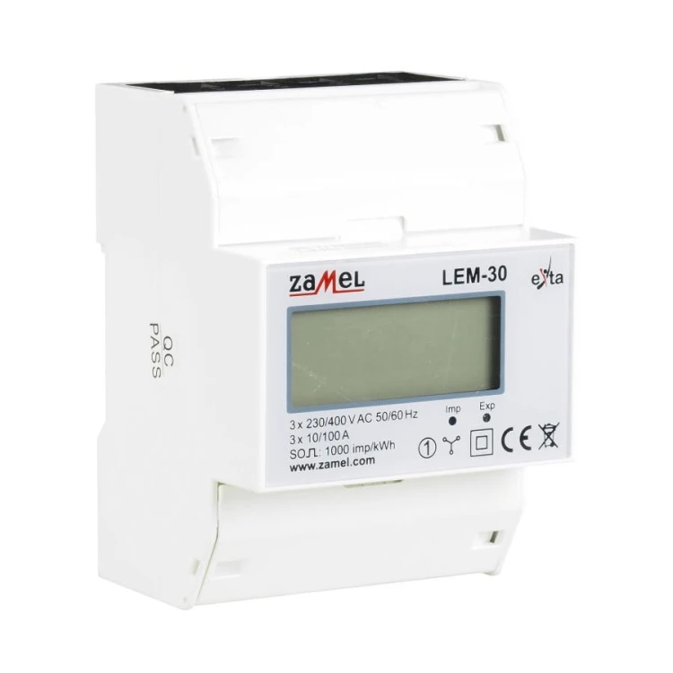 Zamel Compteur d'électricité triphasé 100A LCD GPV-401-109 (3)