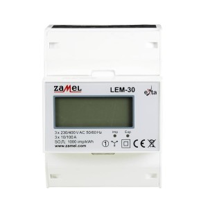Zamel Elektriciteitsmeter 3-fasige 100A LCD