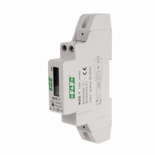 F&F Filipowski Elektriciteitsmeter 1-fase 45A GPV-401-110